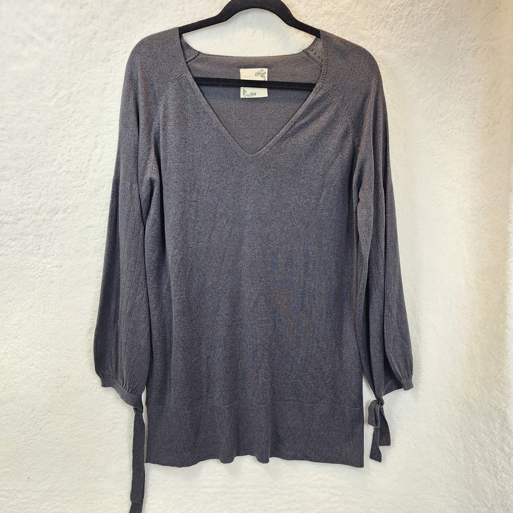 M Rena Lightweight Tunic Sweater Women Large Minimalist Indie Flowy Quiet Luxury
